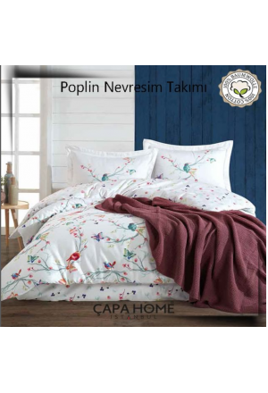 Çapa Home Poplin Nevresim Takımı %100 pamuk
